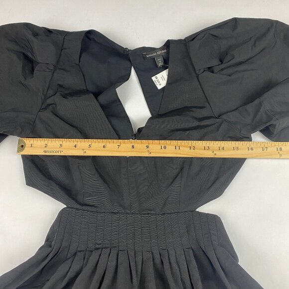 NWT Banana Republic Open Back Mini Dress Women's Size 4 Petite Black - Picture 14 of 16